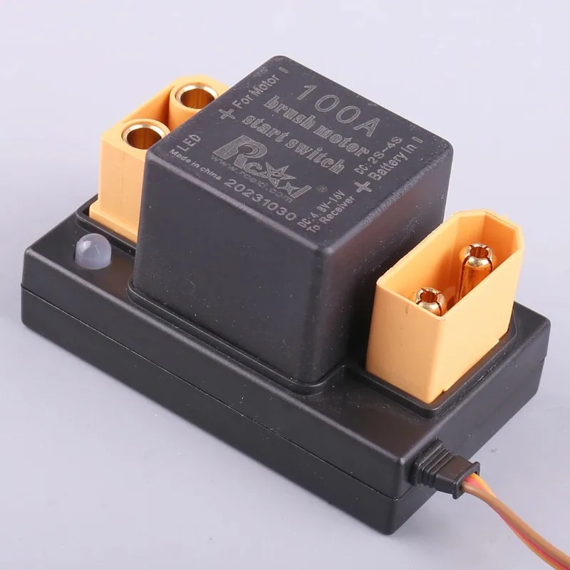 Rcexl 100A Brush Motor Start Switch V2.0 Electronic Switch Mechanical Relay Switch for RC Model