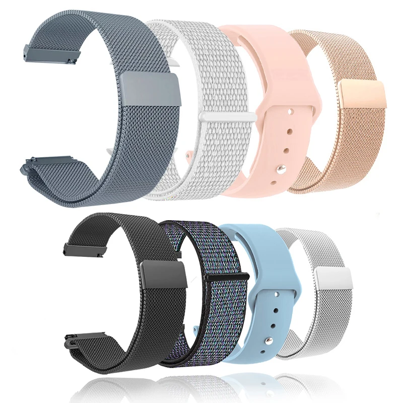 Milanese Metal Strap For HAYLOU RS4 Plus silica gel Band For HAYLOU Solar Plus RT3 RT2 GST Lite nylon Bands Bracelet