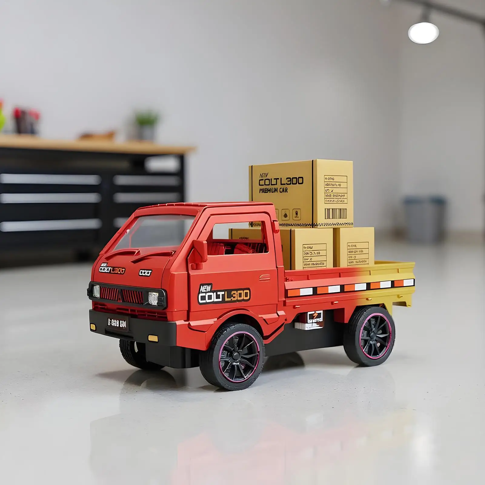 شاحنات RC للأطفال ألعاب المركبات مع شاحنات خفيفة وصوتية للأولاد للعب الداخلي والخارجي في السباق في الفناء الخلفي لعيد الميلاد #5