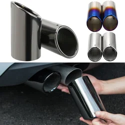 1Set Stainless Steel Car Exhaust Muffler Tip Pipes Covers for Audi A1 A3 A4 TT 2009-2015 / VW Volkswagen PASSAT TIGUAN 2012-2015