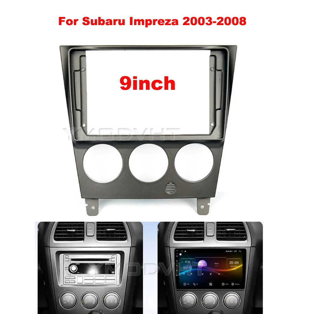 

9inch Car Radio Fascia for Subaru Impreza 2003 2004 2005-2008 DVD Stereo Frame Plate Mounting Dash Installation Bezel Trim Kit