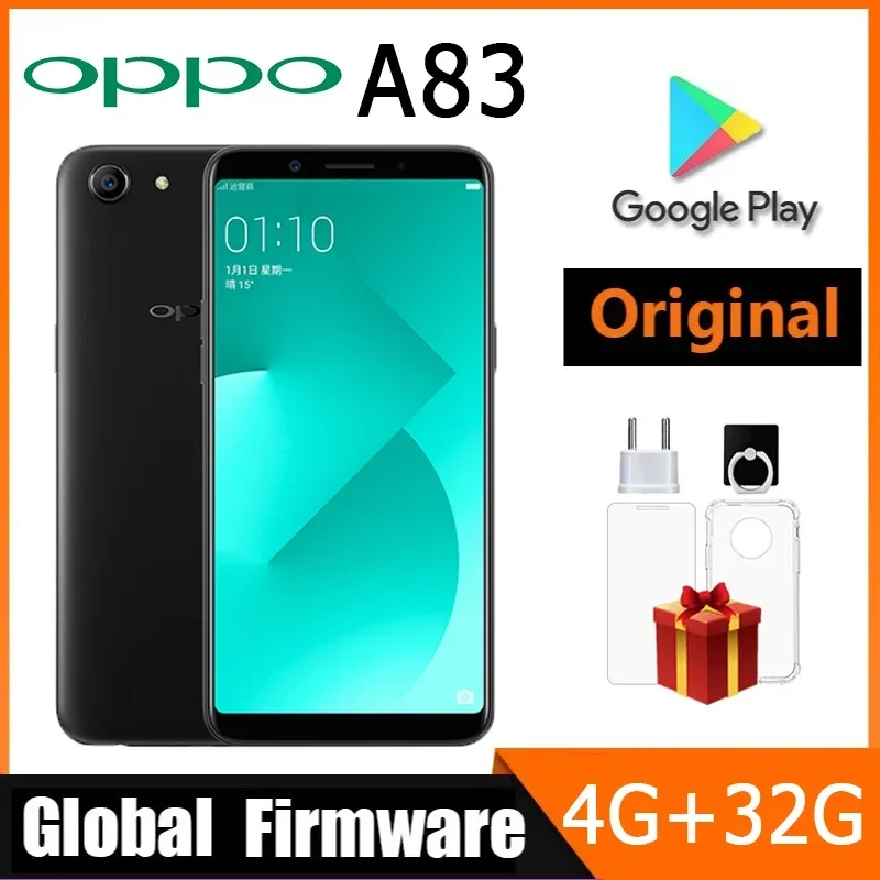 Oppo A83 4G Smart Phone Global firmware LTE Android 7.1 Face ID 13.0MP MTK6763T Multi Languages 5.7\