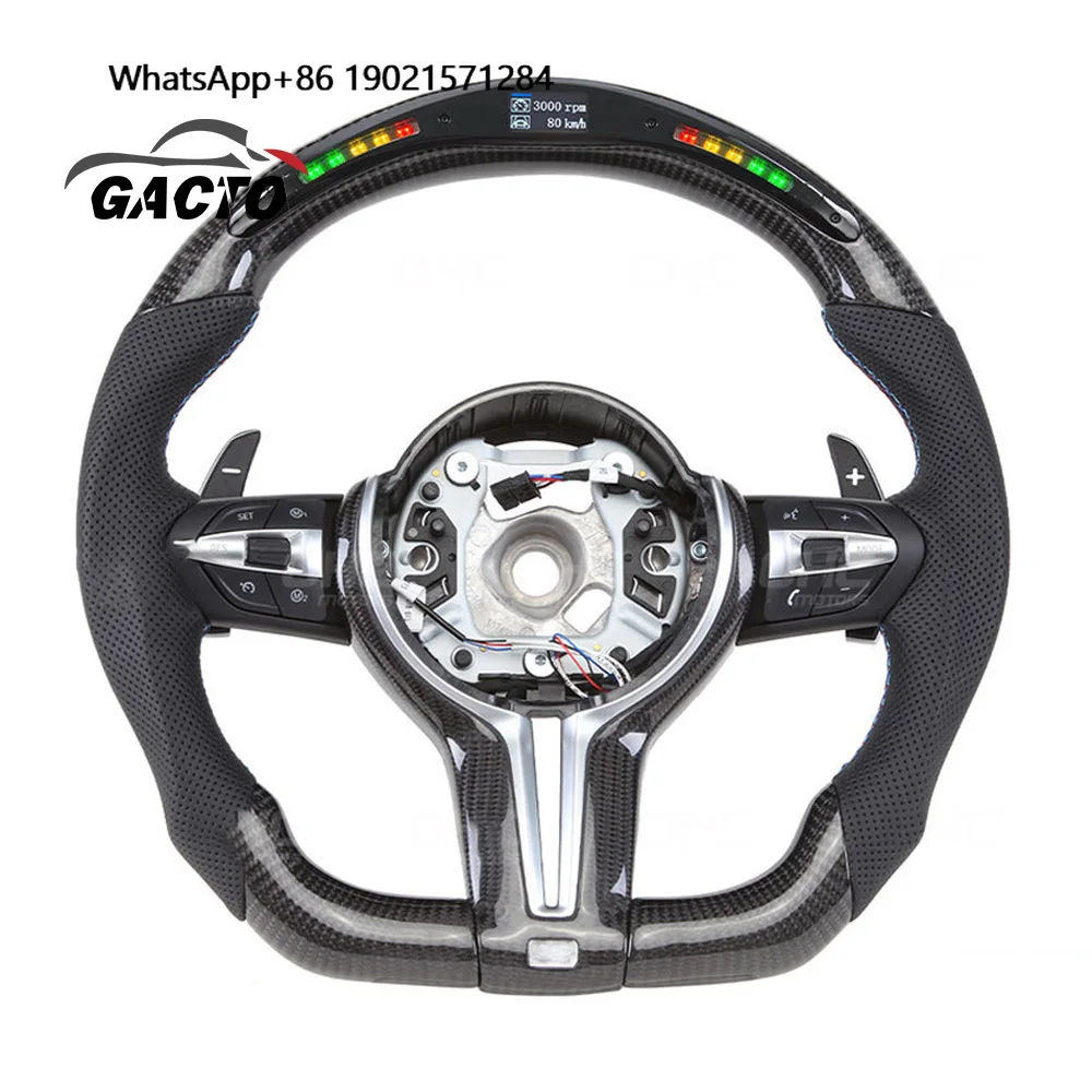 

Original Factory Forged Carbon Fiber Carbon Fiber Steering Wheel for F30 F32 F33 F80 F82 With Rivet Spoke