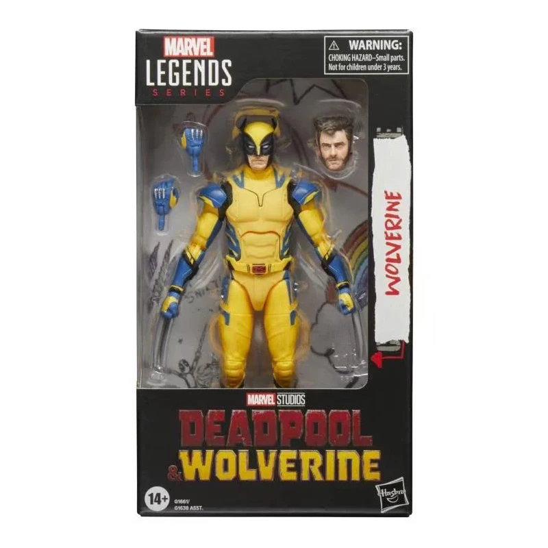 Hasbro Genuine Marvel Legends Series: Third Film Deadpool&Wolverine 6-Inch Action Figure Model Gift Toy Collection for Kids