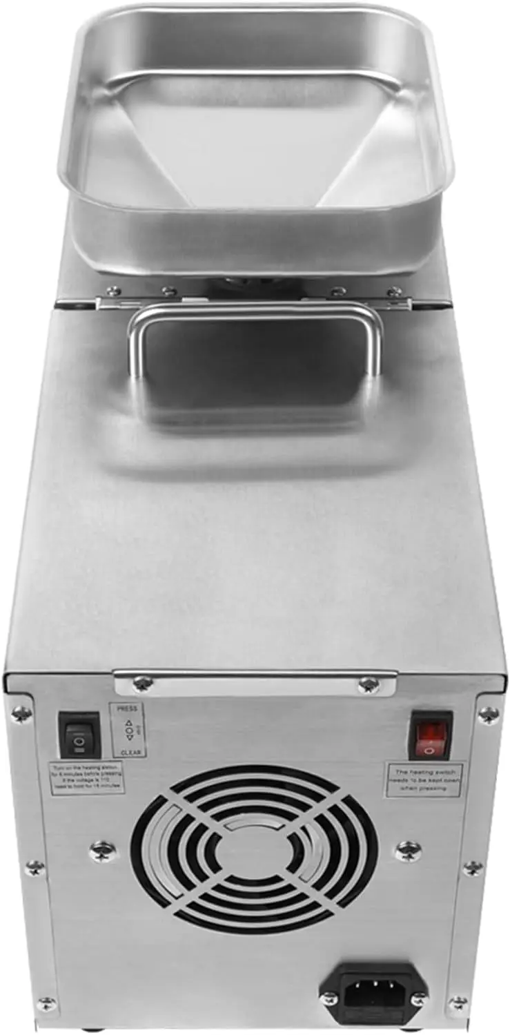 Prensa de aceite automática de 1500W, prensador de aceite con Control de temperatura de acero inoxidable, Extractor alto orgánico