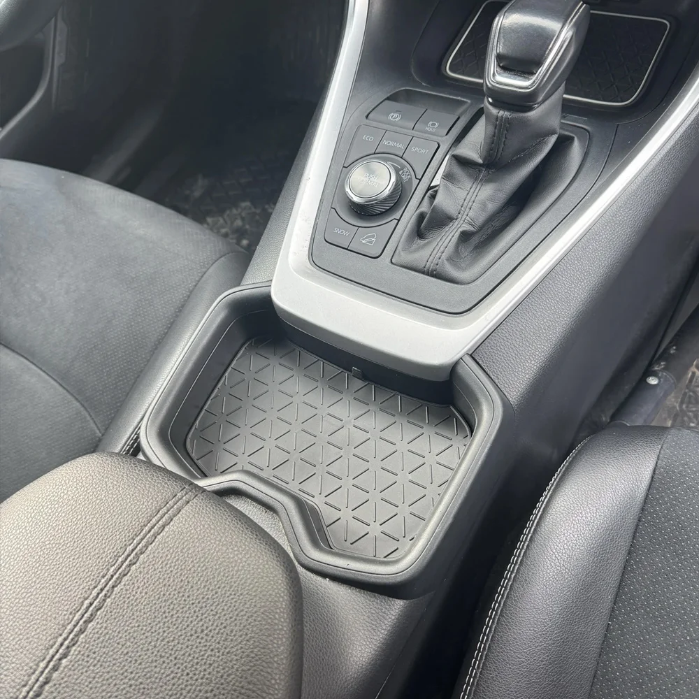 وحدة التحكم المركزية وسادة تنظيم صندوق تخزين السيارة الرئيسي المساعد الطيار حماية حصيرة تخزين صينية السيليكون لملحقات السيارة Rongfang RAV4 #1