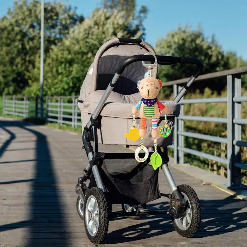 Kinderwagen Rassel Spielzeug verstellbare Krippe mobile hängende Bett Glocke frühe Entwicklung Kinderwagen Auto Spielzeug Neugeborene Baby Beißring Kau spielzeug