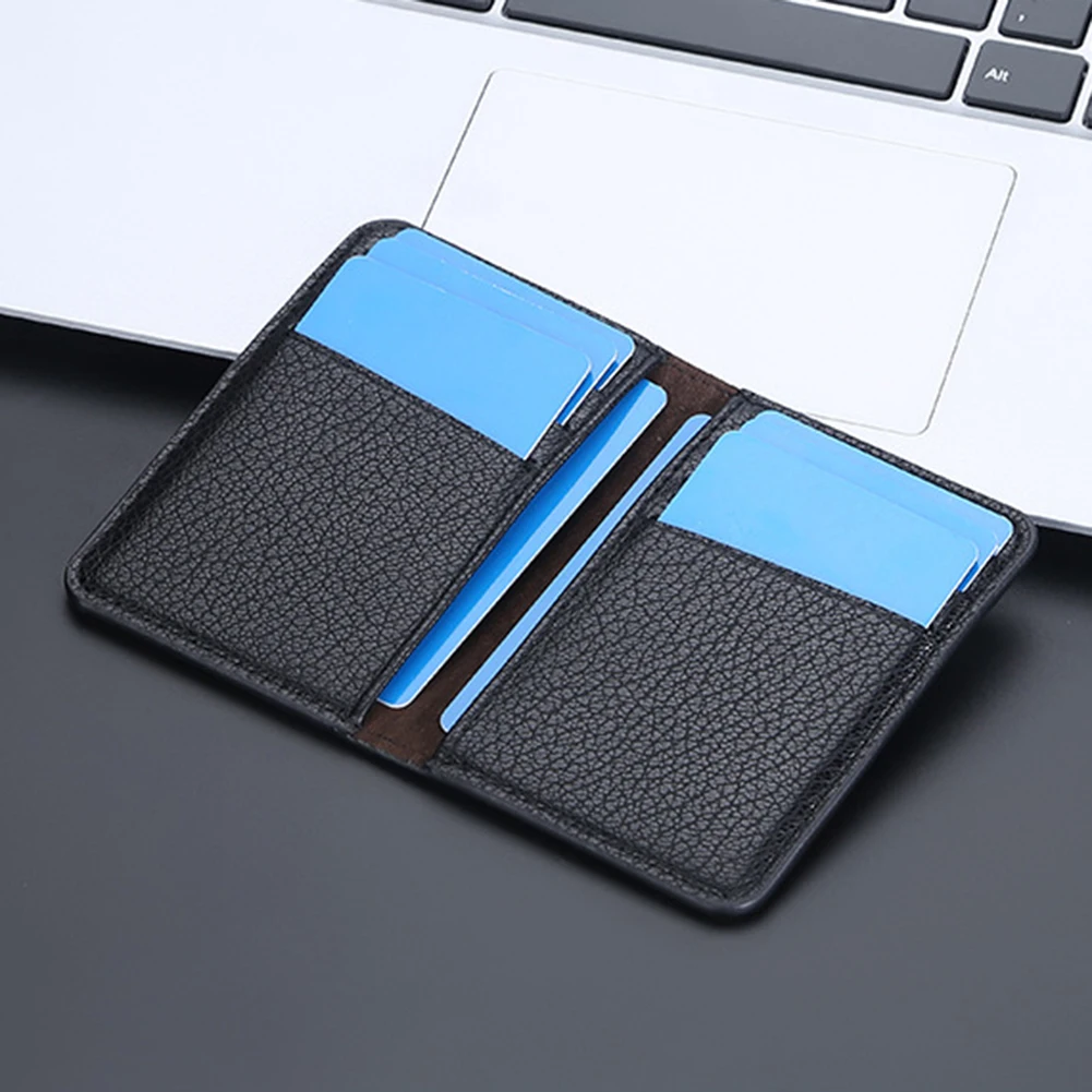 2023 New Male Slim Wallet with 6 Magnetic Credit Card Slots 2 ID Slots Vertical Type Purse 2023 New Luxury Men's Money Clips