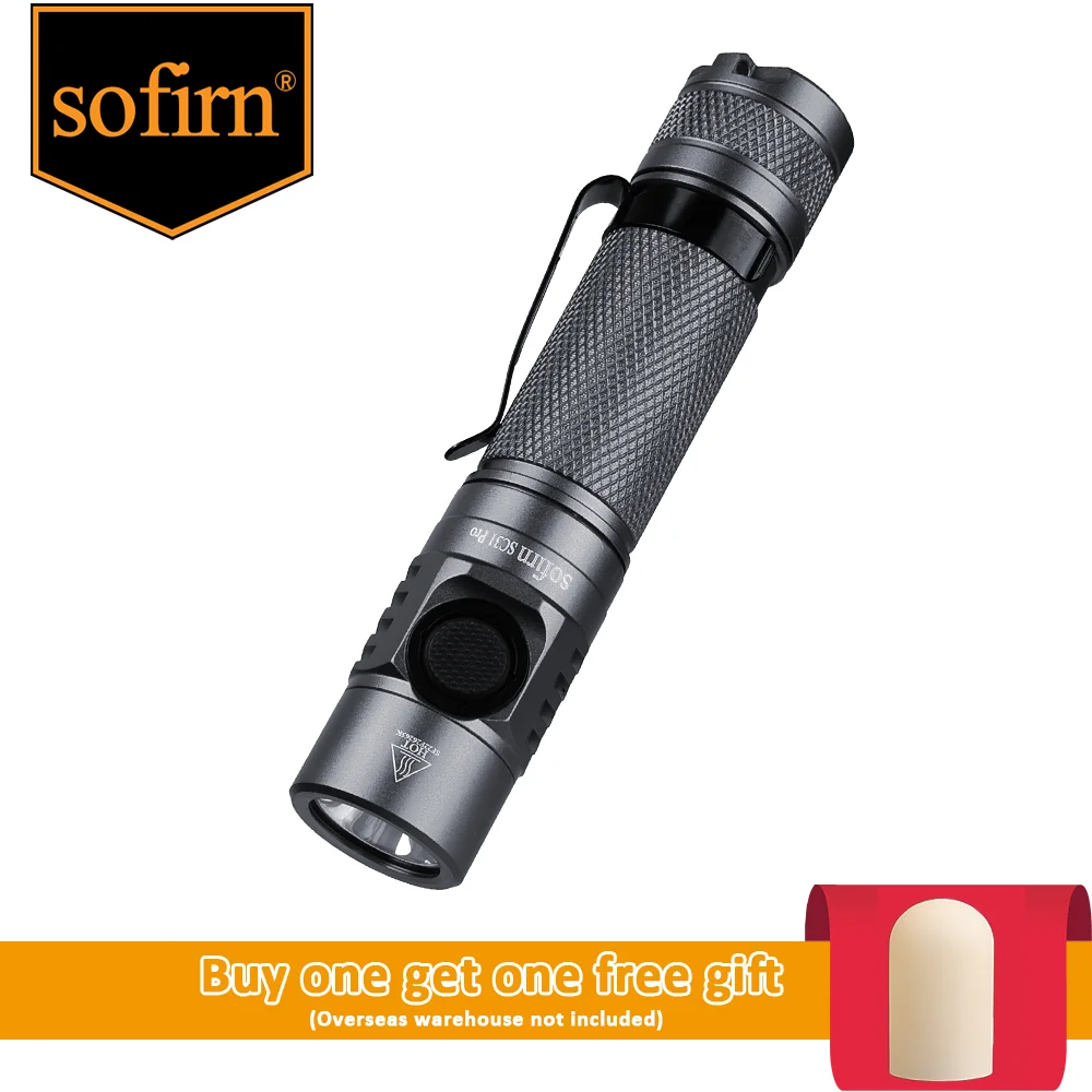 Sofirn-USB C Lanterna Recarregável, Azul Roxo Anduril, Tocha, SST40, LED, 18650, SC31Pro, 2.0, 2000LM, Cor Vermelha