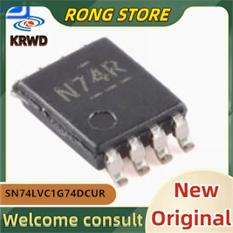 10 sztuk N74R nowy i oryginalny Chip IC VSSOP8 SN74LVC1G74DCUR SN74LVC1G74DC SN74LVC1G74