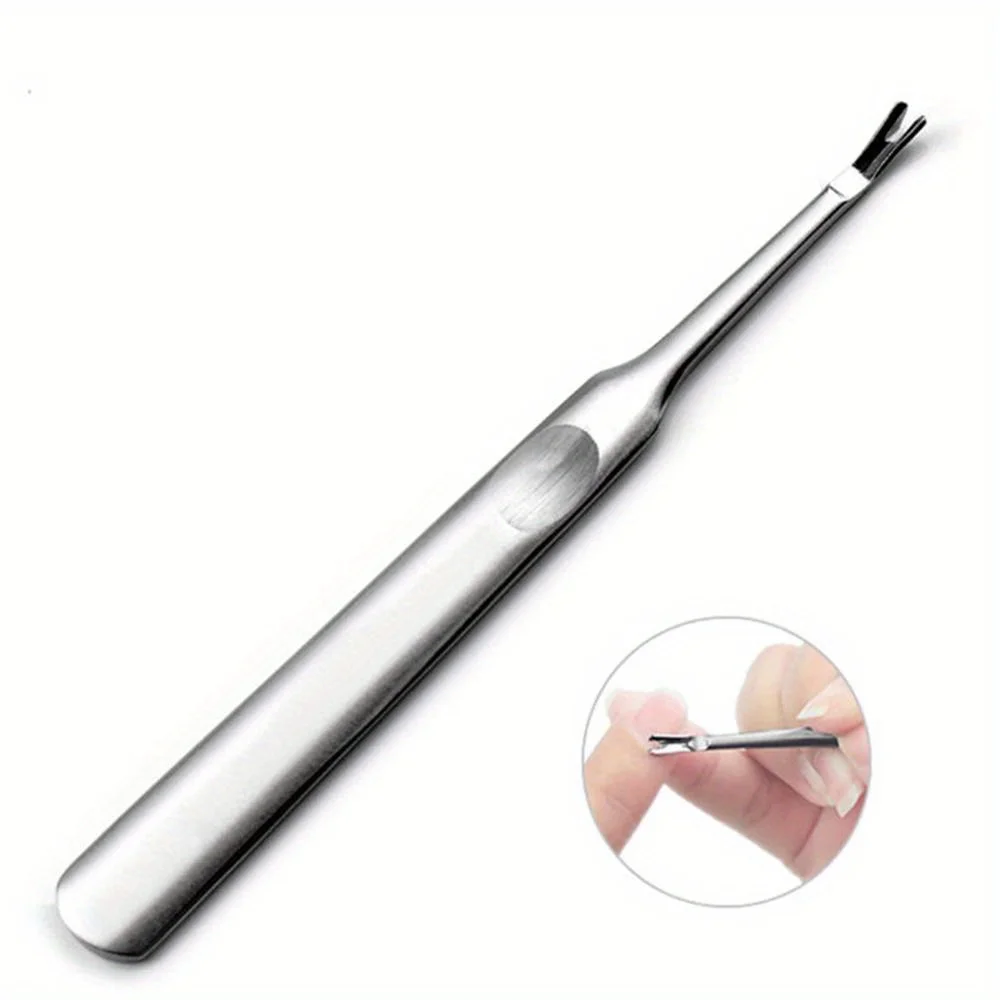 Roestvrijstalen Pusher En Trimmer, Dode Huid En Hangnail-Reiniger, Nail Art Manicure-Tool Voor Nagelverzorging Voor Volwassenen