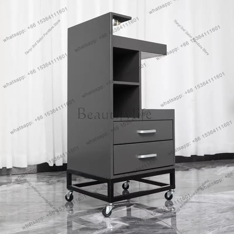Factory Direct Sales Nordic Barbershop Salon Trolley Hairdressing Salon Hairstylist-specific Storage Tool Cabinet Barber Storage