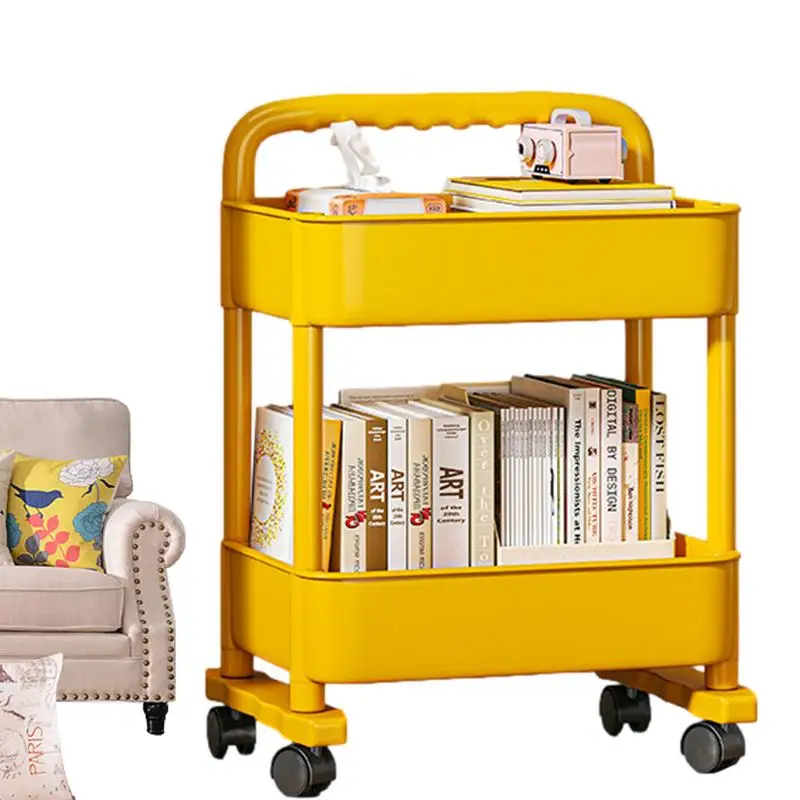 

Rolling File Carts Movable Bookshelf Trolley Cart Multi Tiers Slide Out Bathroom Storage With Wheels For Laundry Room Bedroom