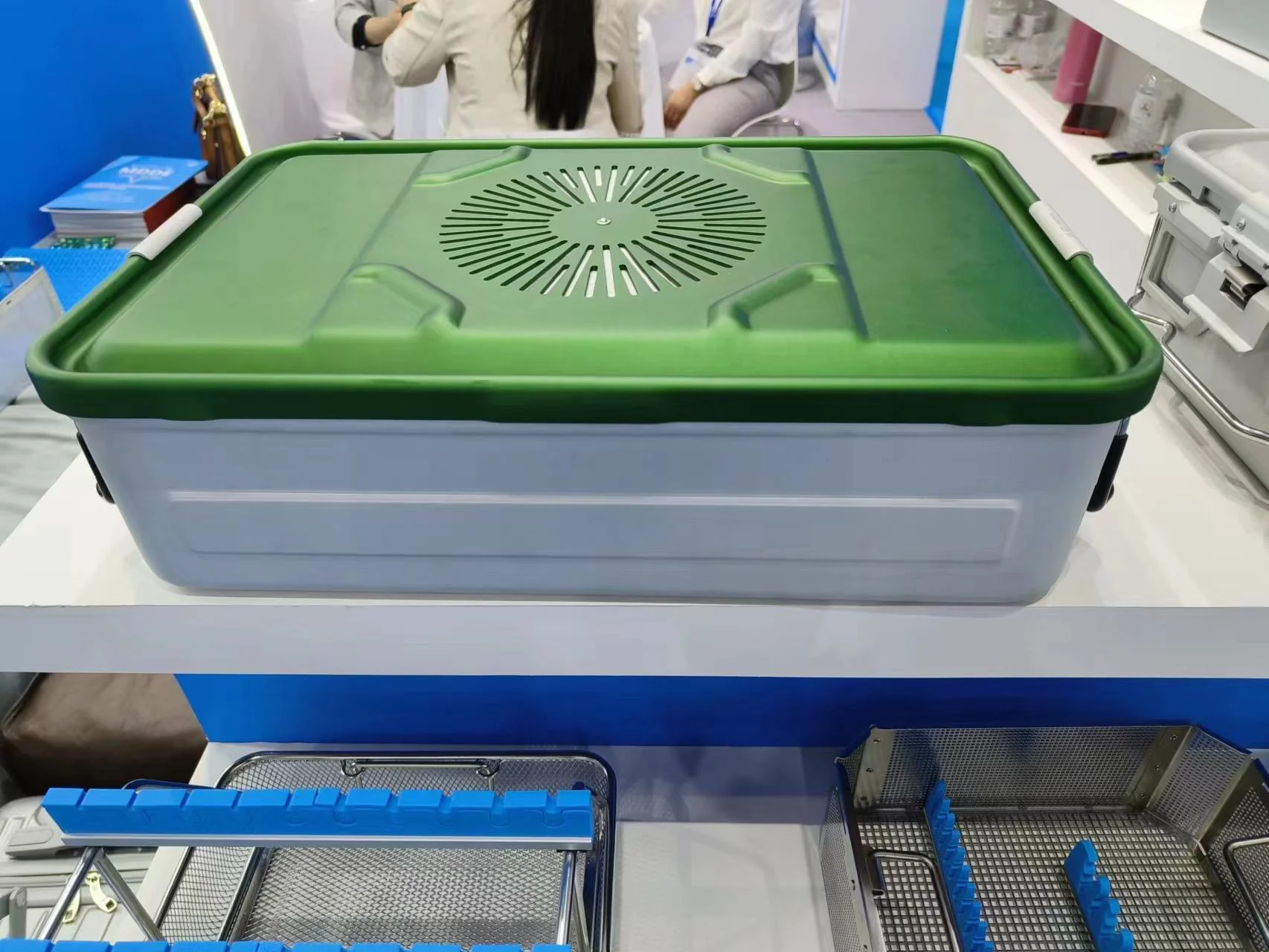 Aluminum Container with Long Term Filters for Sterilization Non Perforated Autoclave Sterilization Tray Sterilization Box