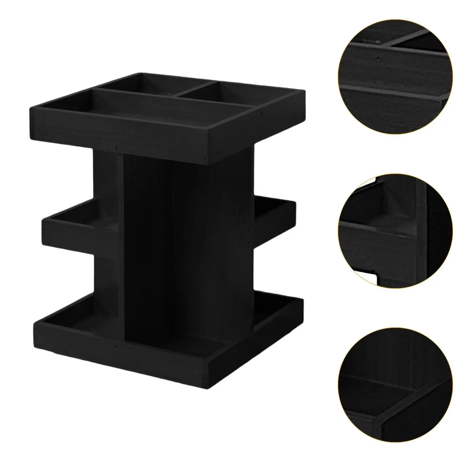 Cosmetic Storage Box Decorative Display Stand Multipurpose Storage Carousel for Desktop Bedroom Bathroom Toiletries Living Room