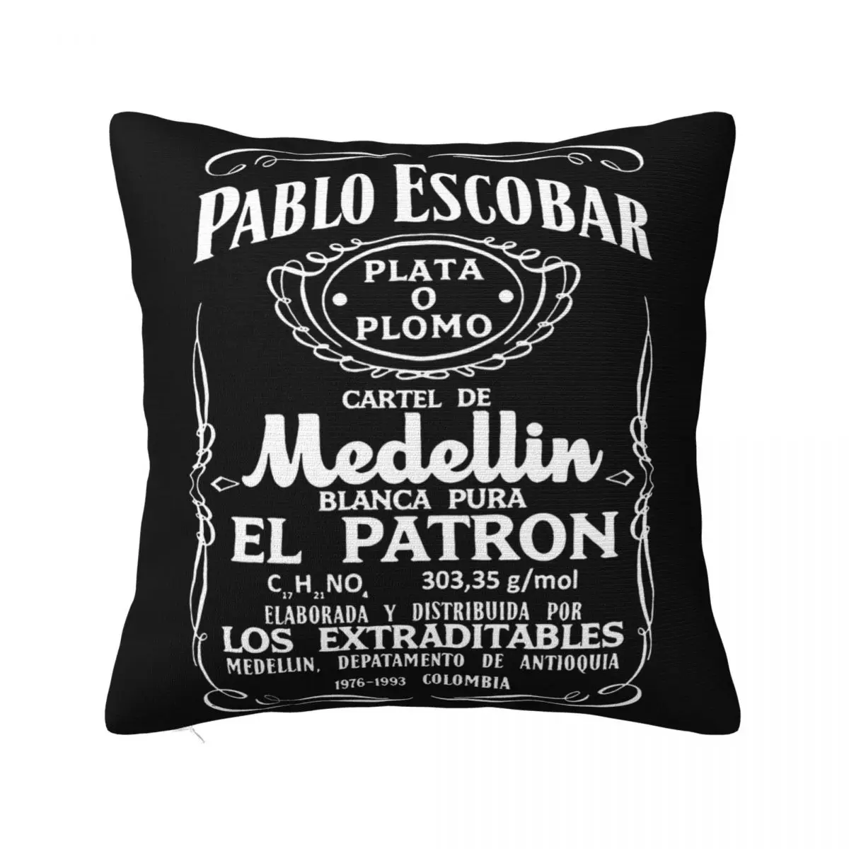 Pablo Escobar Graphic Plata O Plomo El Patron Mens Women Men Cheap Price Text Formal Pillow Case