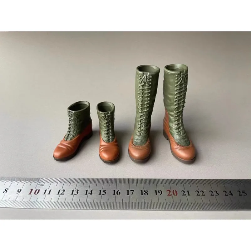 1/6 Scale Male Soldier Hollow Boots WWII German Army North Africa Combat Shoes Model for 12inch Action Figures Body Mini Toys