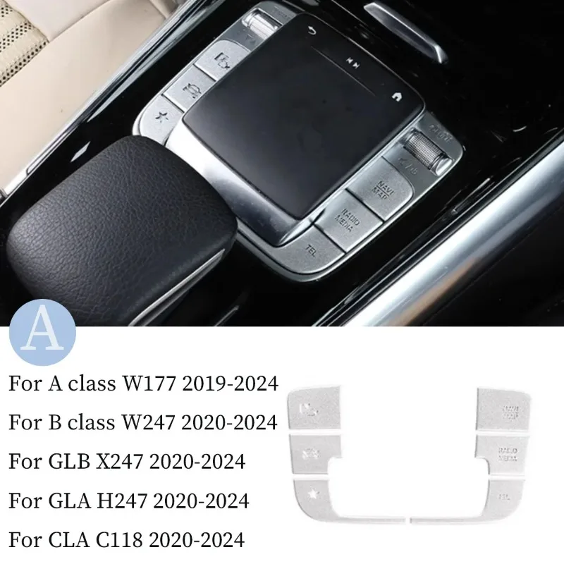

Внутренние молдинги, кнопка мультимедийной мыши и переключатель подъема окна, чехол с блестками для Mercedes A B Class CLA GLA GLB W177 W247