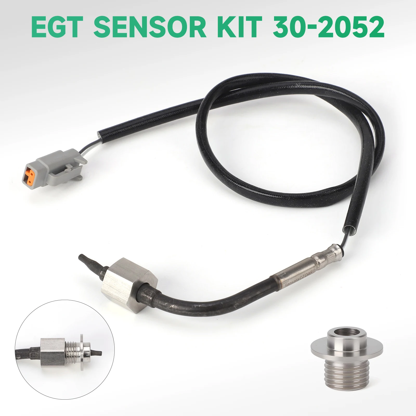 Car Digital Exhaust Gas Temperature EGT gauge 30-0305-ACC 52MM 1800F/1000C thermometer exhaust temp gauge Car Meter With Sensor