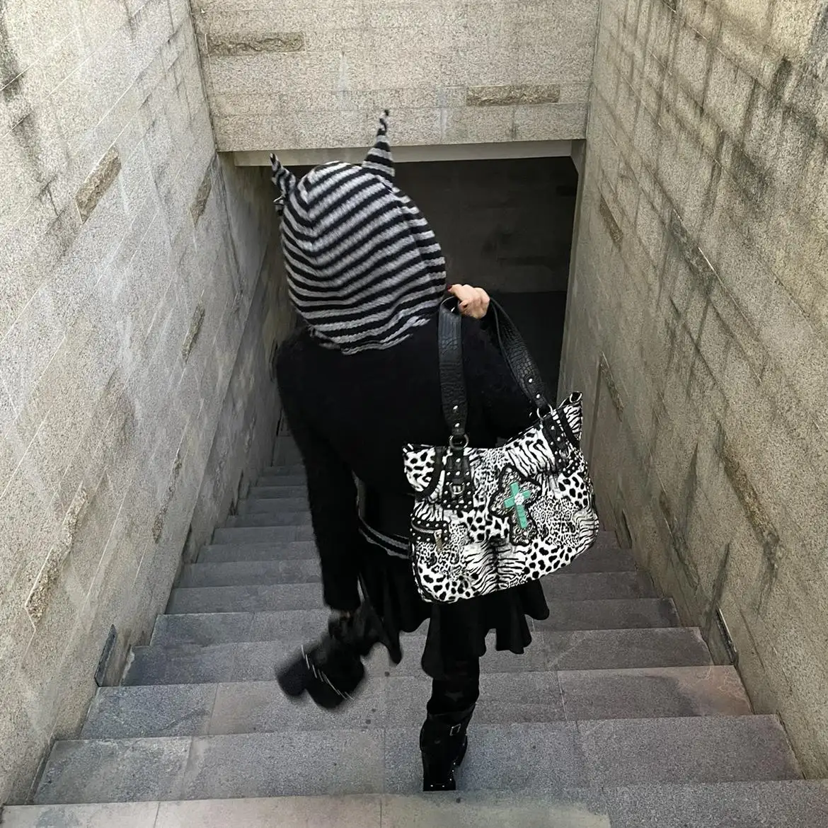 

Angel Design Large Capaci Leopard Print Crossbody Bag Underarm Streetwear Sle Millennial Hot Girl Bag Tee Wai Original