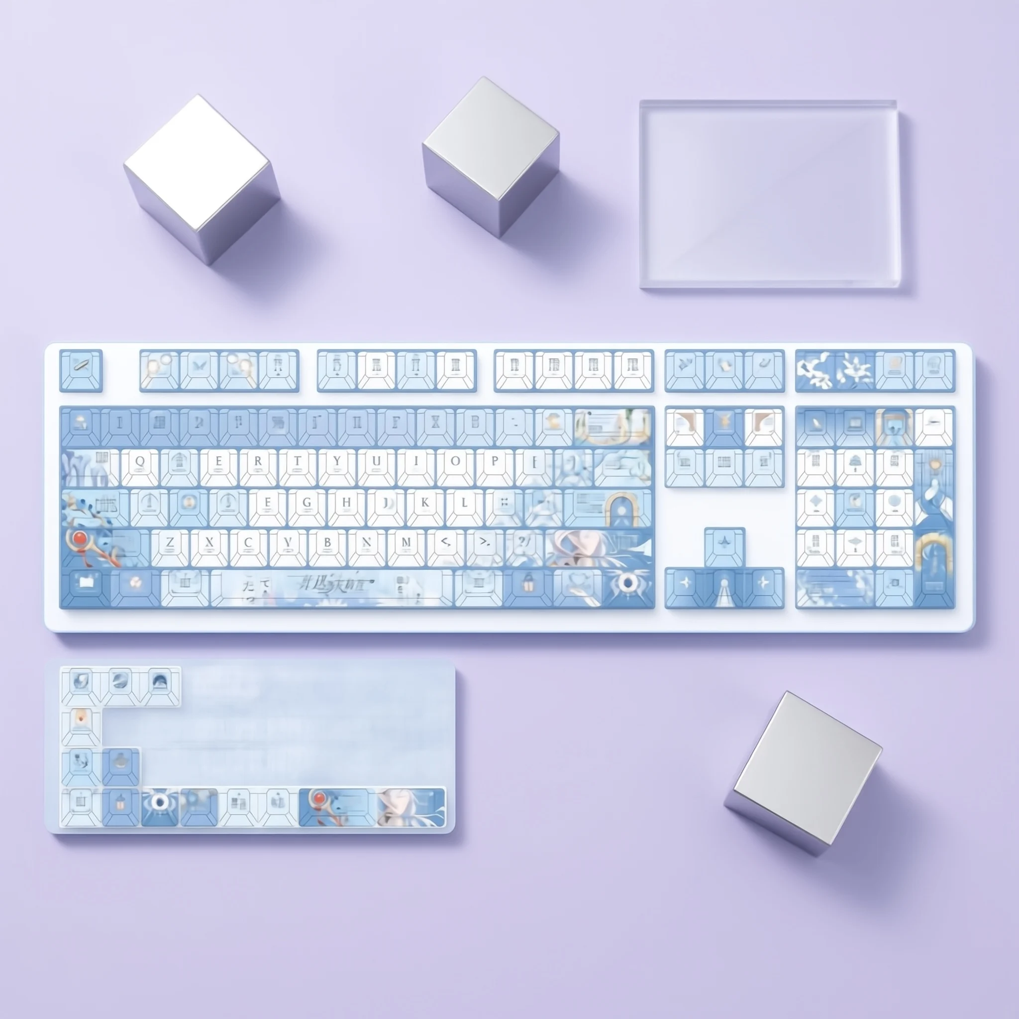 122 Key/set Frieren Beyond Journey's End Frieren Keycap Set Anime Gaming Key Caps PBT Non-Transparent Mechanical Keyboard Keycap