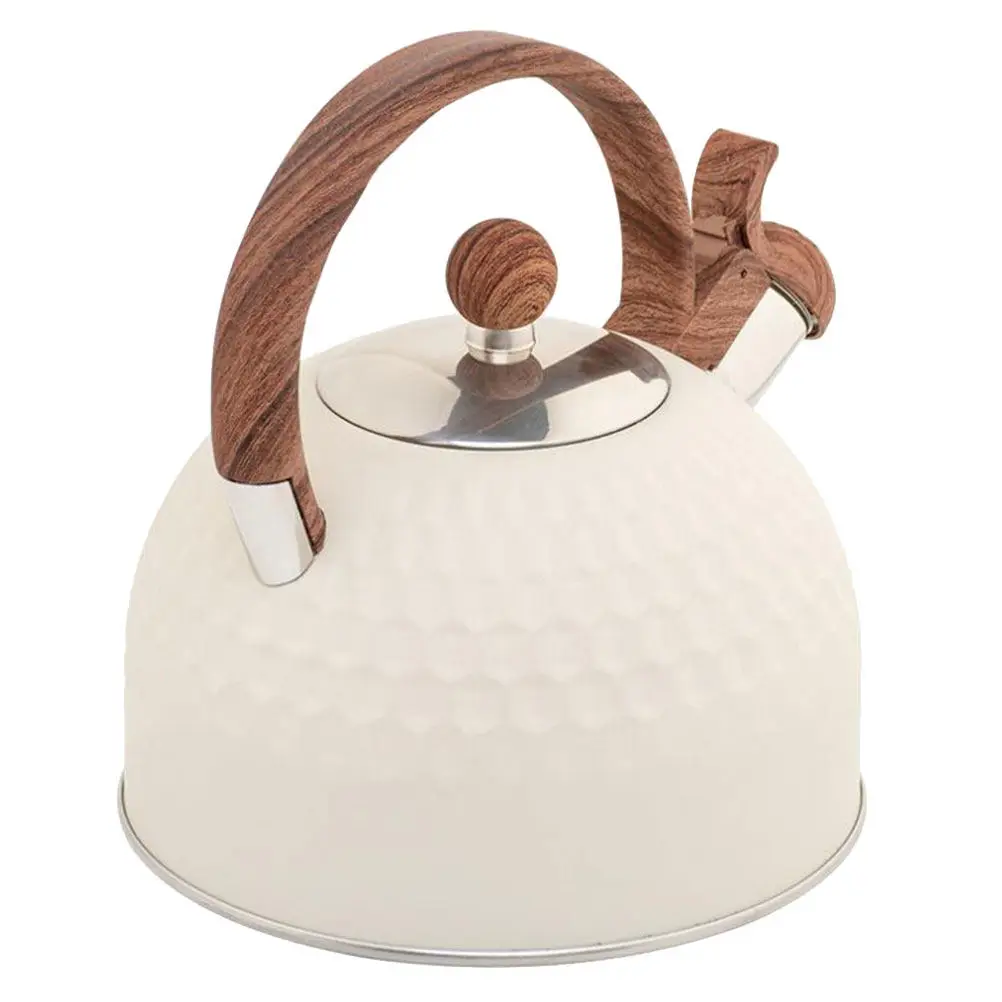 

2.5L Whistling Kettle Portable Teakettle Heat-Insulated Handle Water Boiling Kettle Stainless Steel Tea Pot Household Heating