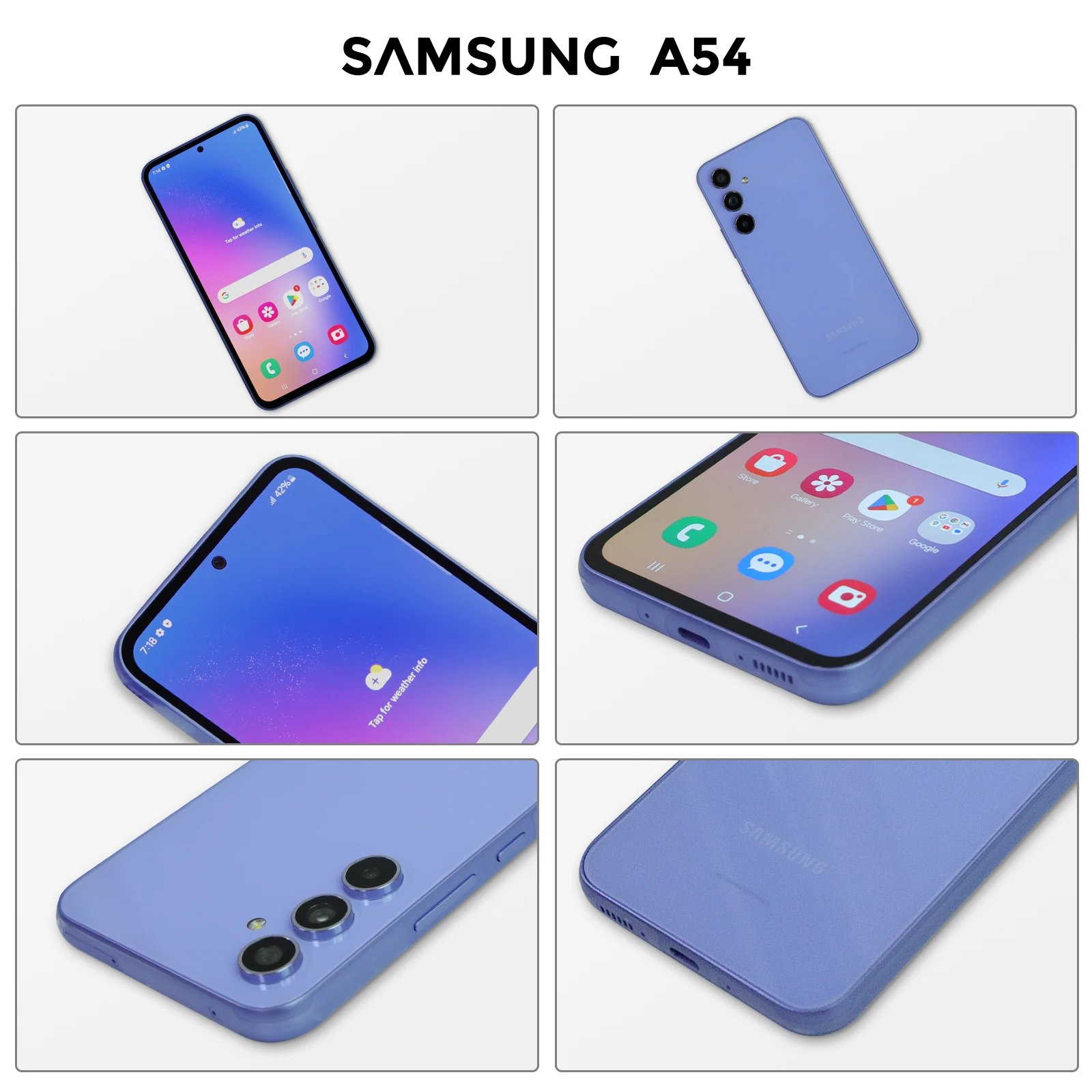 Imagem -03 - Samsung-galaxy A54 5g Câmera Tripla Super Amoled Carregamento Rápido Fhd Mais Exynos 1380 Fhd Mais 50mp 5000mah 25w Original Novo