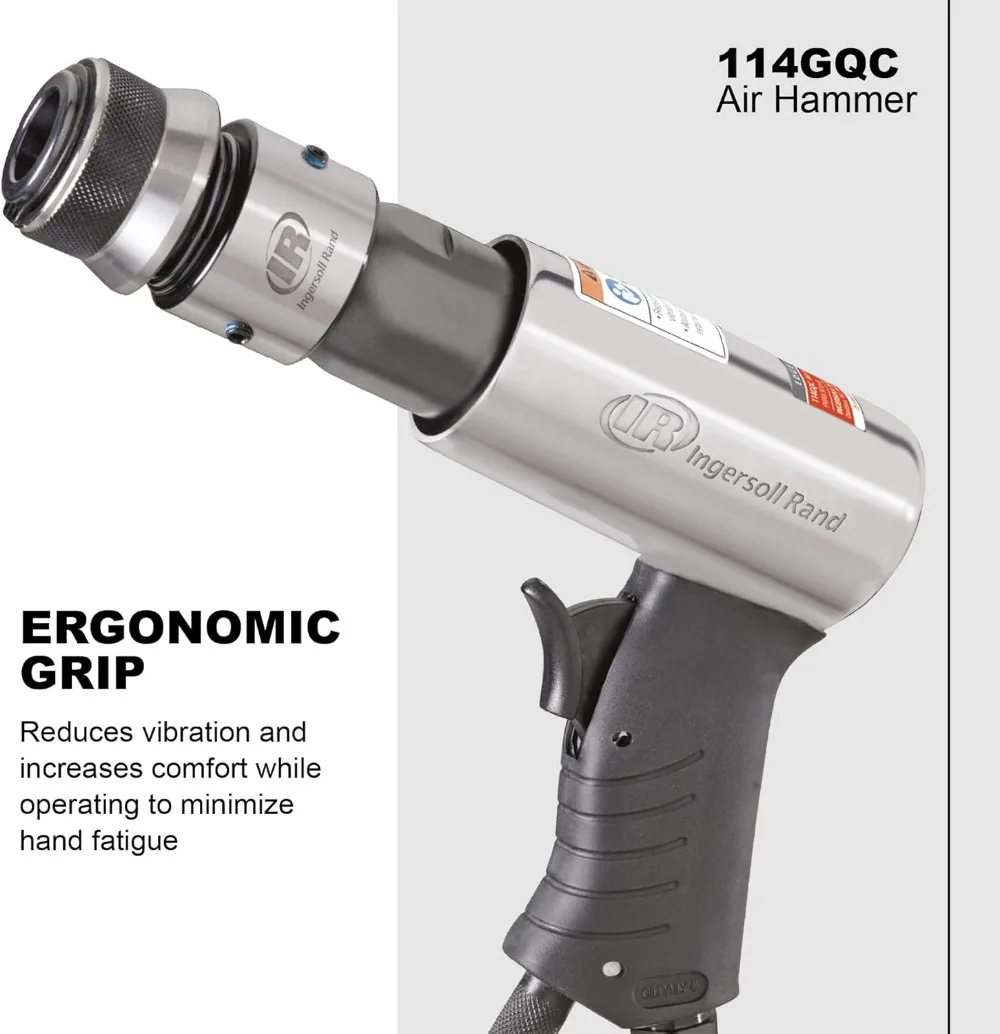 Kit de martillo de aire de 3 piezas con punzón, cortador y cincel - 3500 BPM, liviano para trabajos metálicos y reparación de automóviles