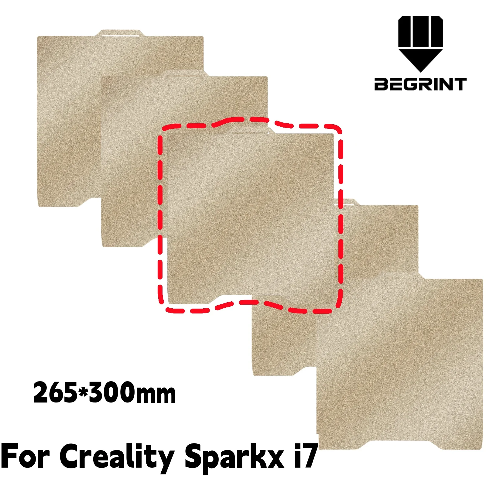 

Пластина для 3D-принтера Creality Sparkx i7, улучшенная текстурированная PEI-пленка из пружинной стали, 265x300 мм, двусторонняя, термостойкая.