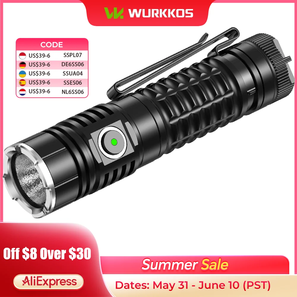 wurkkos-ts22-linterna-led-verde-de-alta-potencia-21700-edc-lampara-recargable-4500lm-xhp70d-linterna-de-camping-banco-de-energia-con-iman