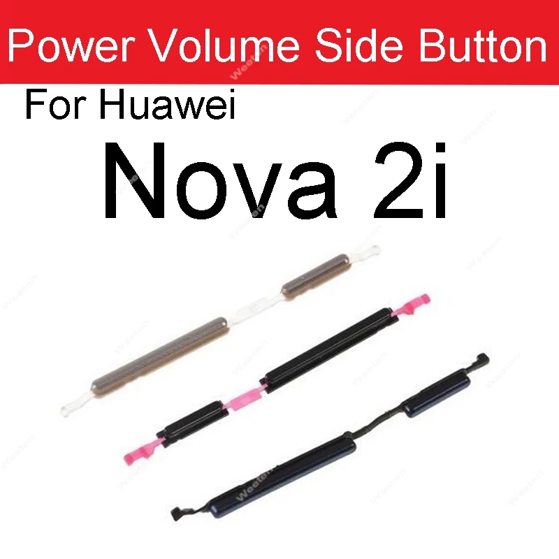 ON OFF Power Volume Buttons For Huawei Nova 2 2i 2s Lite Plus Power Volume Up Down Switch Side Keys Replacement Repair Parts