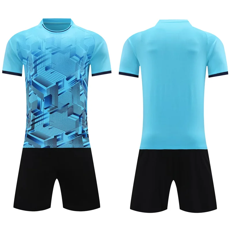 Wholesale Custom Sublimation Soccer Jersey Set Custom Name Printed Football Uniform New Style Shorts OEM Service Available view 2