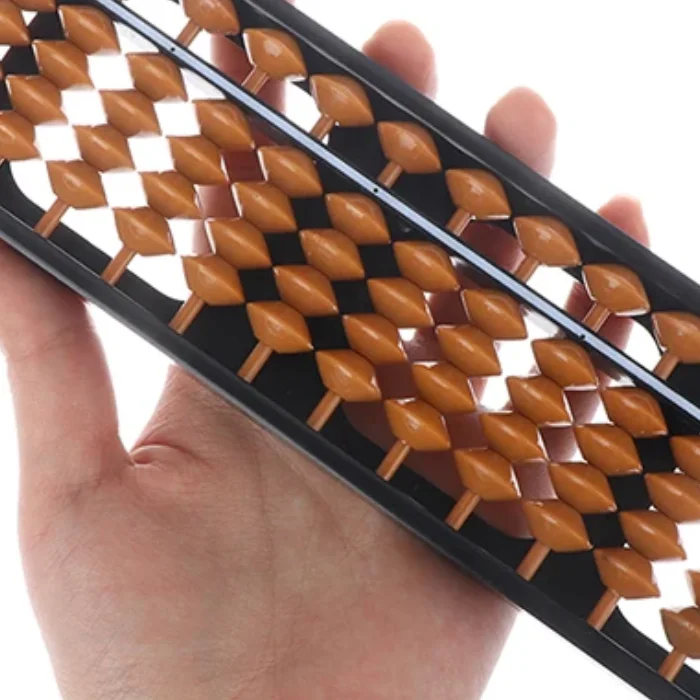 Brinquedos aritméticos tradicionais chineses ábaco 17 dígitos hastes para crianças ábaco padrão matemática ferramenta de cálculo brinquedo educativo
