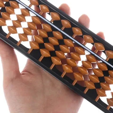 Chinese Traditional Arithmetic Toys Abacus 17 Digits Rods For Kids Standard Abacus Maths Calculating Tool Educational Toy