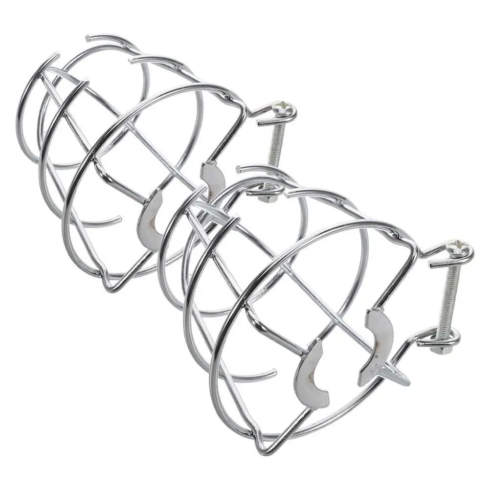 

2pcs Fire Sprinkler Head Rack Shield Covers Bracket Guard Silver Installation Residential Commercial Industrial