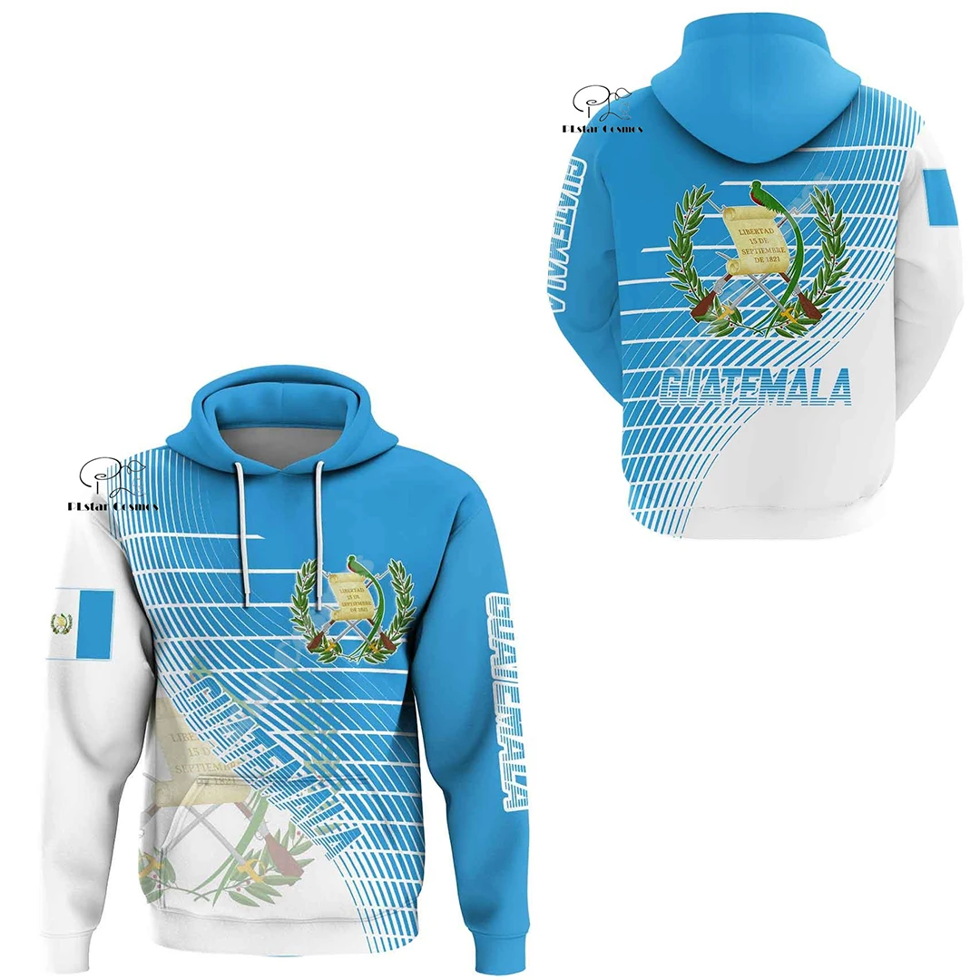 

NewFashion Custom Name Country Guatemala Flag Vintage Retro Tattoo 3DPrint Pullover Streetwear Men/Women Casual Jacket Hoodies 5