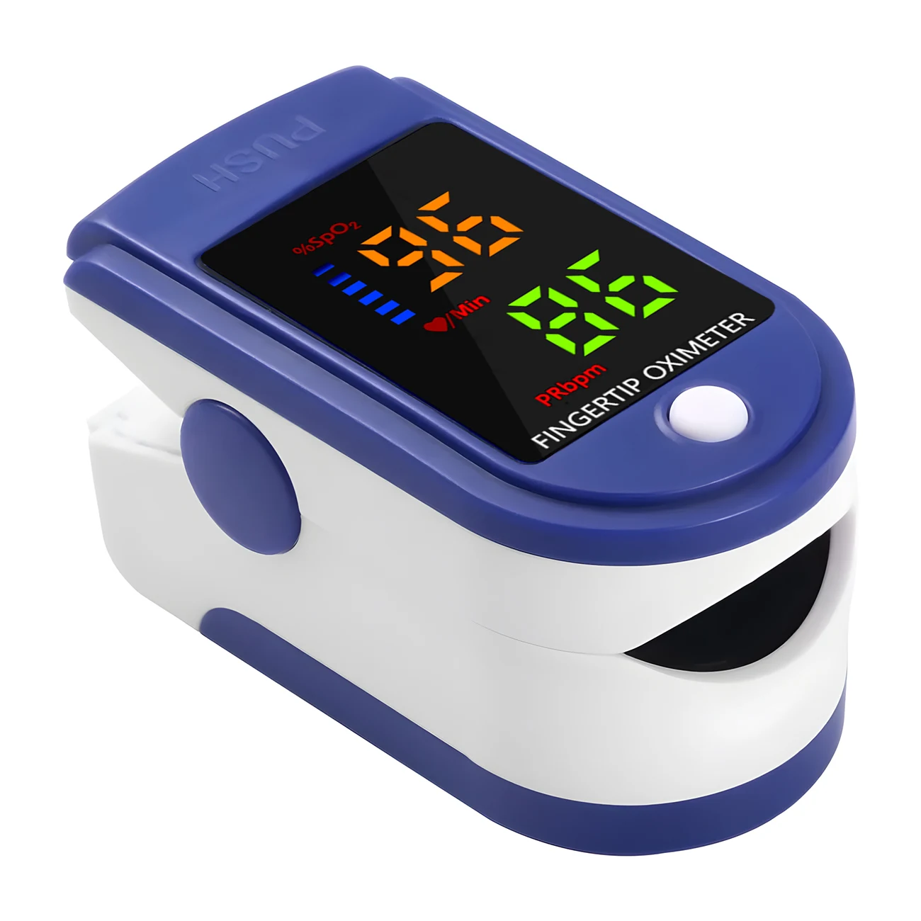 LED Fingertip Oximeter Heart Rate SpO2 PR Monitor Finger Clip Blood Oxygen Saturation Pulse Monitoring Energy Saving Pulsometer