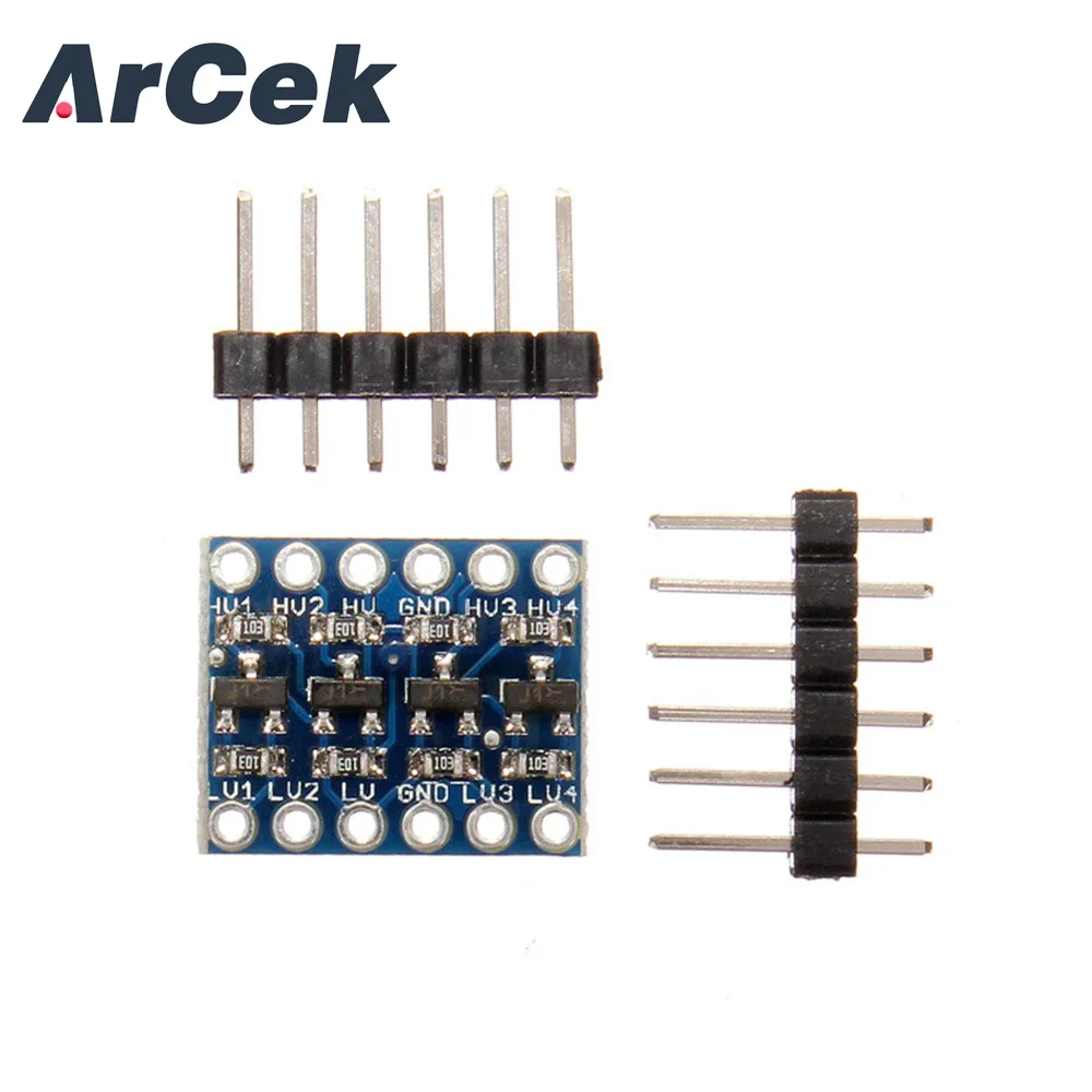 5V to 3.3V DC ogic Level Converter Bi-Directional Board Module for Arduino with Pins Diy Electronic PCB Board IIC I2C