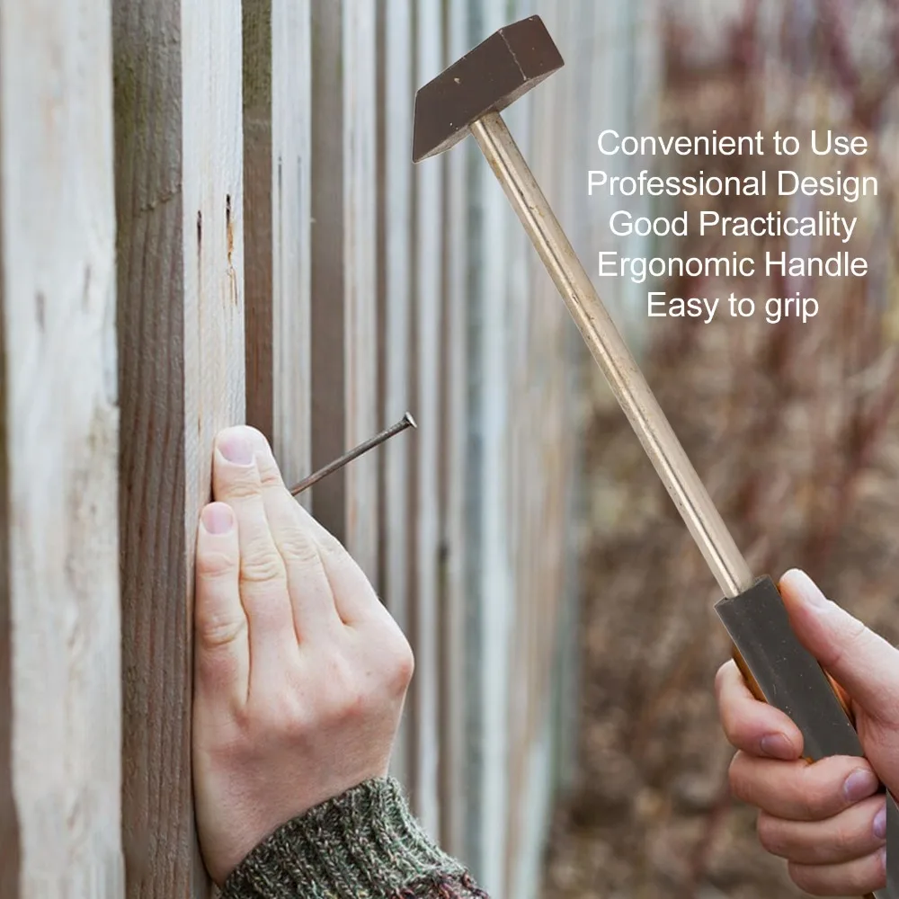 

Durable High carbon steel Steel Hammer Shock Absorption Mini Hammer Chiseling Hammer Fabrication