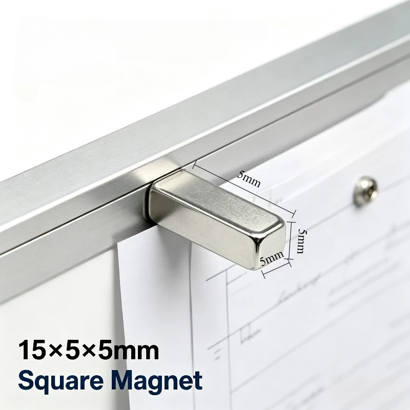 15x5x5mm Rectangular Neodymium Magnet Rare Earth Permanent Block Magnet for Industrial DIY Handcraft 15*5*5 mm Magnetic Magnet