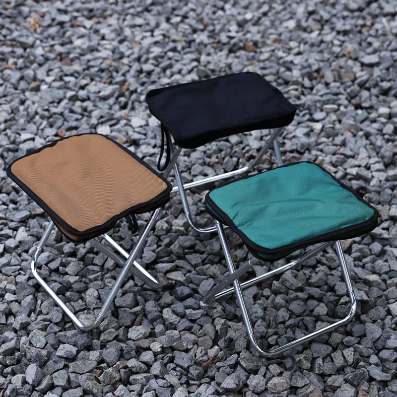 Silla de Camping plegable ultraligera, pequeña, portátil, conveniente, al aire libre para senderismo, Picnic, suministros de equipo de Camping