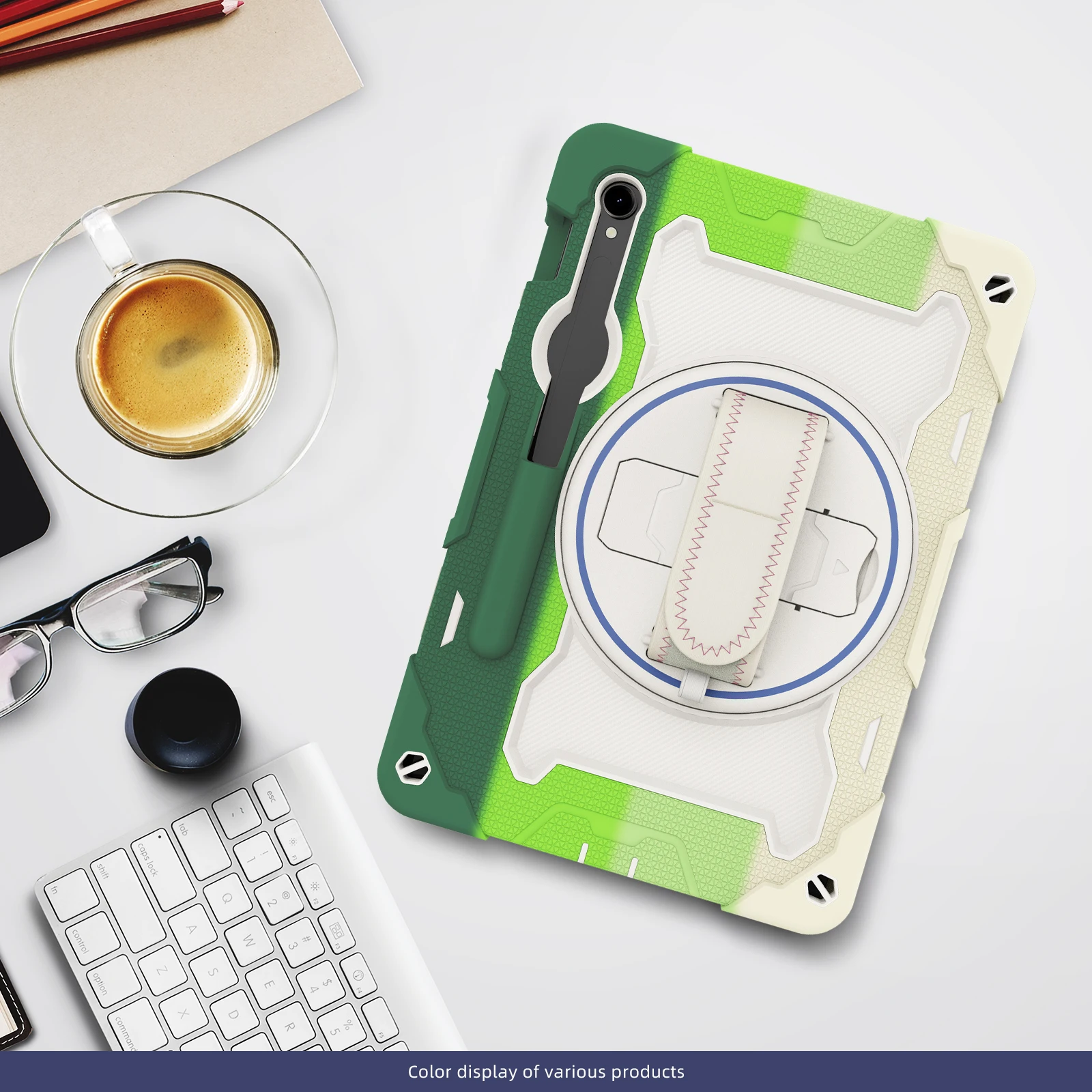 

Rotating Armor Case Universal For Samsung Tab S10 Lite S9 FE S8 S7 SM-X400 406 X520 526 X510 516 X710 716 700 706 T870 875 Cover