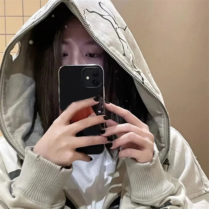

Minimal Commuter Loose Fit Plush Heavyweight High Quality Design Sweater for Women Autumn/Winter 2023 New Couple Hooded Coat