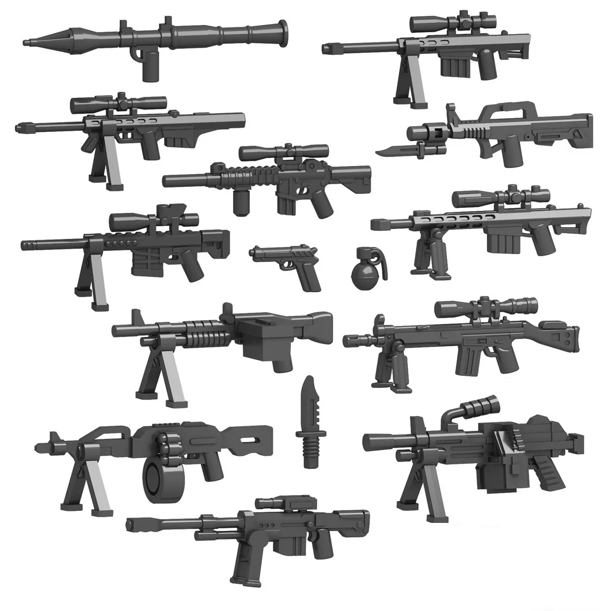 10pcs Military Mini Action Figures SWAT Special Forces Soldier Guns Accessories Equipments Building Blocks Bricks Toys for Boys