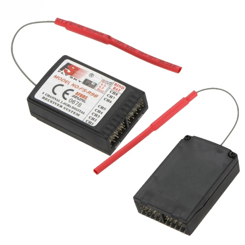 1pcs new FlySky FS-R9B 2.4Ghz 8CH GFSK Receiver For Turnigy 9X And All Flysky Transmitter For Fixed-wing Copters Helicopters Toy