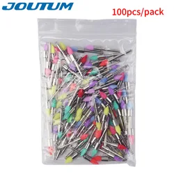 100pcs Dental Polishing Brush Disposable Latch type Mixed color Dental Materials Teeth Whitening Dental Lab