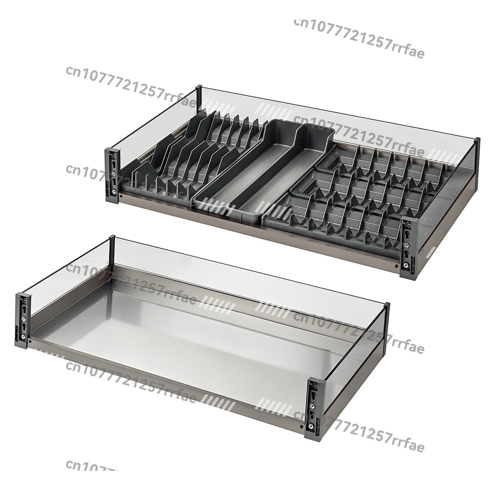 Kitchen Storage Drawer Slide Basket Cabinet Storage Metal Multifunctional Kitchen Pull Out Basket Drawer