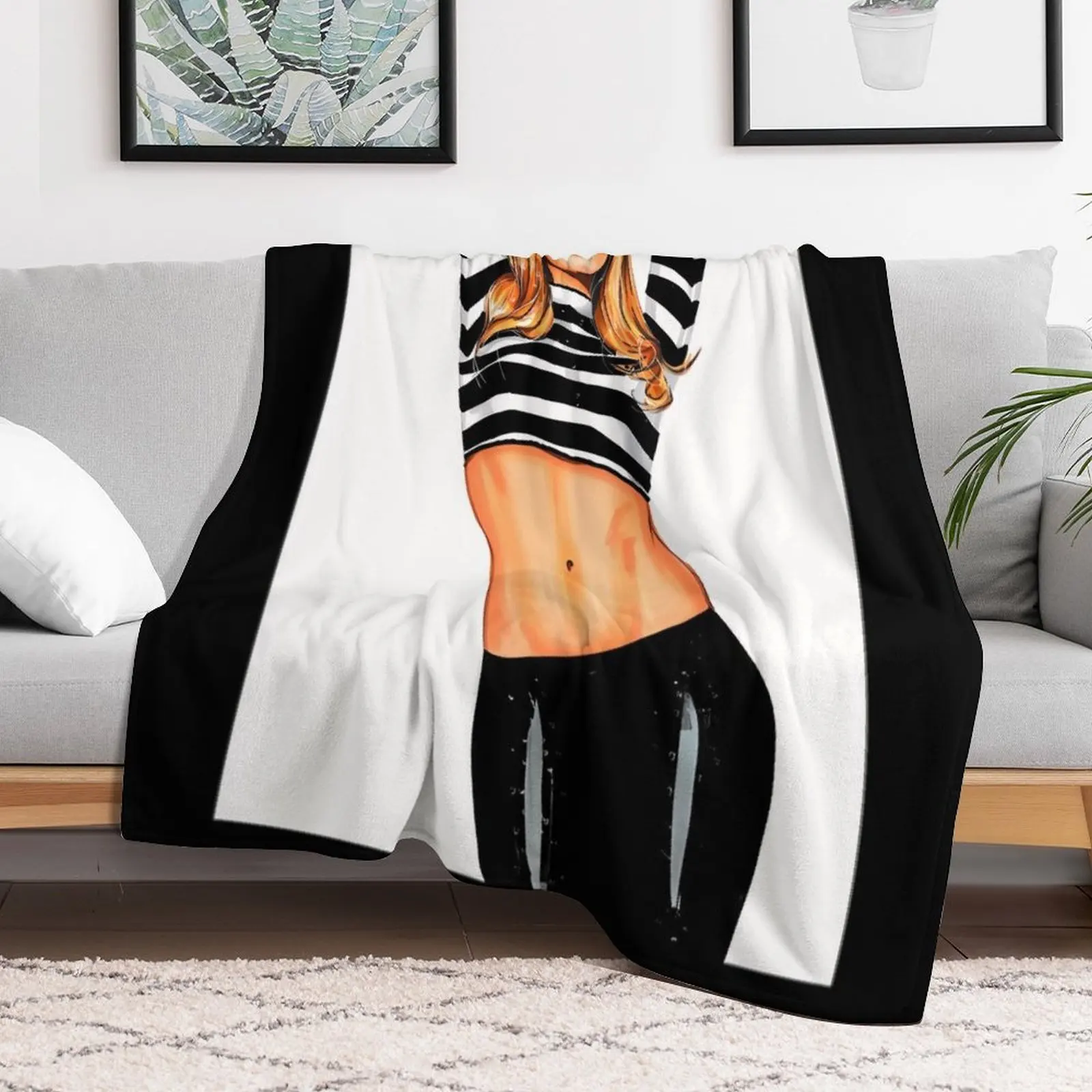 Kylie Minogue Throw Blanket Soft Comfort Blanket for Reading Watching TV