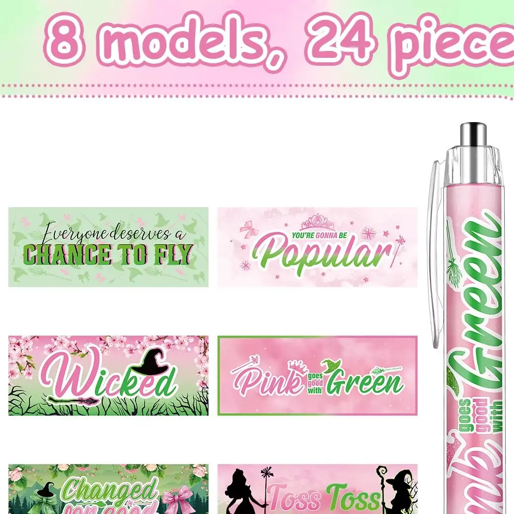 

Набор сувениров для вечеринок из 24 предметов — 8 стилей спиральных блокнотов и ручек-роллеров, 24 блокнота и 24 ручки для Хэллоуина, свадебного душа