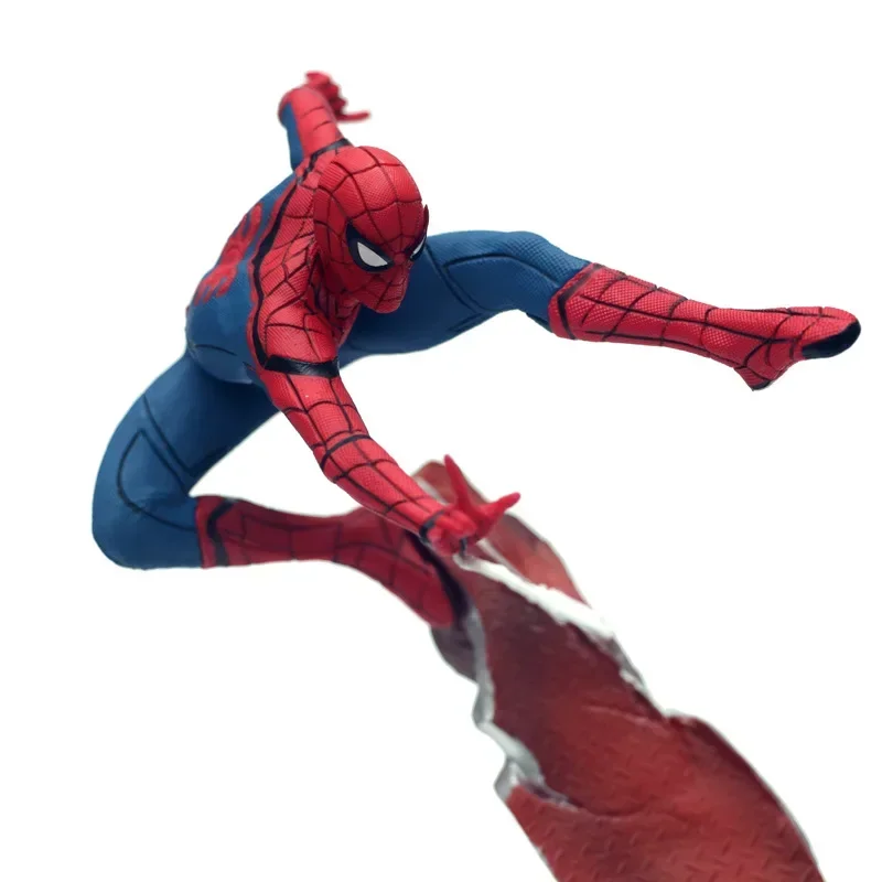 Marvel Spider Man 1/10 Action Figure เดสก์ท็อปตกแต่งของเล่นตกแต่งห้องเด็กวันเกิดคริสต์มาสของขวัญ